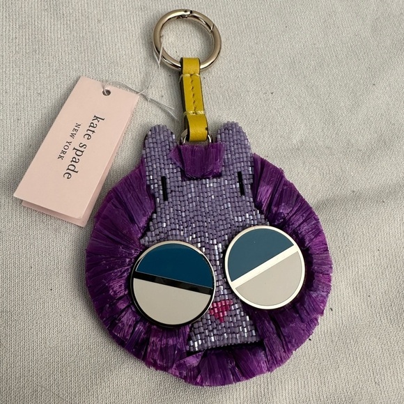 kate spade Accessories - NWT Kate Spade Spademals Raffia Money Bunny Dangle Keychain
